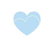 Heart icon and happy symbol simple shape concept flat vector illustration.