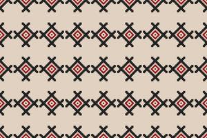 Geometric ethnic seamless pattern in tribal. Fabric Indian style. Abstract ikat art. vector