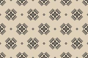 Geometric ethnic seamless pattern in tribal. Fabric Indian style. Abstract ikat art. vector