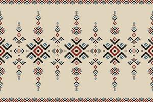 Abstract ethnic pattern art. Ikat ethnic seamless pattern in tribal. vector