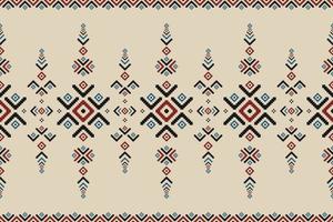 Abstract ethnic pattern art. Ikat ethnic seamless pattern in tribal. vector