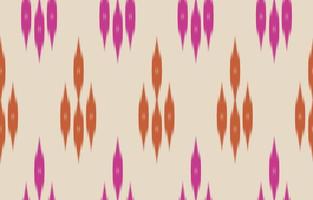 Ethnic Ikat seamless pattern in tribal. Fabric Indian style. vector