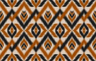 Ethnic Ikat seamless pattern in tribal. vector