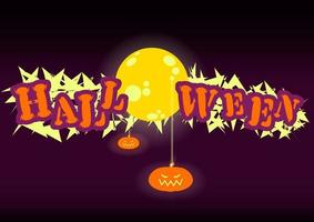 Typography halloween  background Digital, posters, vector 001