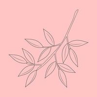 Set of hand drawn leaf outlines. Vector illustration. on the autumn background