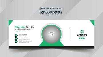 Email Signature Template Design vector