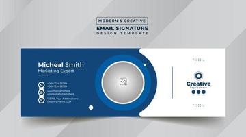 Email Signature Template Design vector