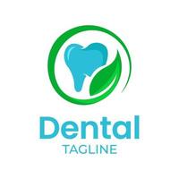 logotipo de cuidado dental minimalista vector