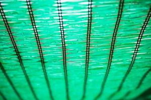 Close up Green Shading Net protect sun light photo