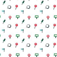 Pattern Button Geolocation Flags Magnifier vector