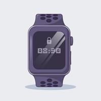 Smart Watch Vector Icon Illustration. Wrist Watch Vector. Flat Cartoon Style Suitable for Web Landing Page, Banner, Flyer, Sticker, Wallpaper, Background