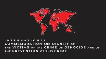 International Day of Commemoration and Dignity of the Victims of the Crime of Genocide and of the Prevention of this Crime. Vector illustration