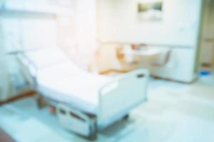 Abstract blurred hospital room interior for background photo