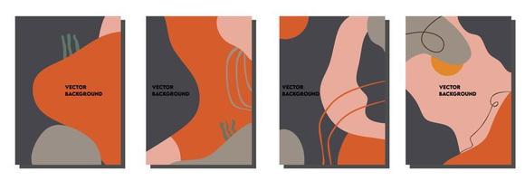 Modern abstract covers set, minimal covers design. Colorful geometric background, vector illustration.