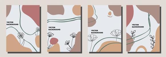 Modern abstract covers set, minimal covers design. Colorful geometric background, vector illustration.