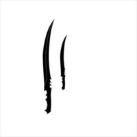 wector melee knife katana sickle vector