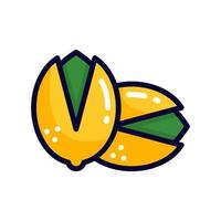 pistachio filled line style icon. vector illustration for graphic design, website, app