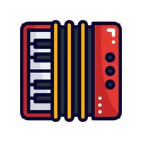 accordion filled line style icon. vector illustration for graphic design, website, app