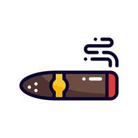 cigar filled line style icon. vector illustration for graphic design, website, app