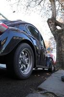 black car cars volkswagen classic stock photo