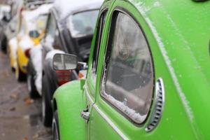 green classic volkswagen cars car photo