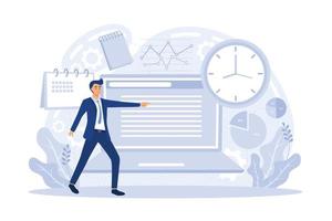 DSM Design structure matrix. Management of complex systems and projects. Optimization of work processes. Time planning organization and control  flat vector modern illustration