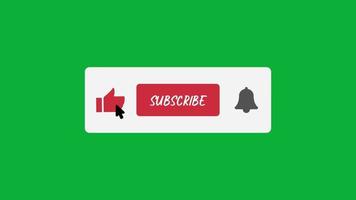 Youtube channel subscribe button with bell icon and like button free download video