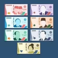 Real Paper Money Set vector