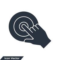 goal icon logo vector illustration. Target symbol template for graphic and web design collection