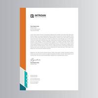 Clean and Corporate Letterhead Template vector