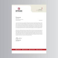 Clean and Corporate Letterhead Template vector