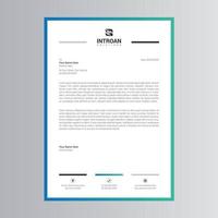 Clean and Corporate Letterhead Template vector