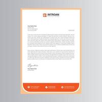 Clean and Corporate Letterhead Template vector