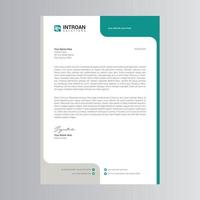 Clean and Corporate Letterhead Template vector