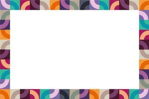 Flat geometric background vector