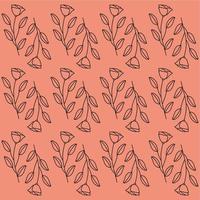Stylish floral stripe pattern background vector