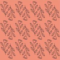 Stylish floral stripe pattern background vector