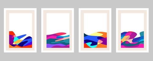 Abstract shape cover collection vector