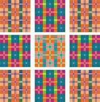 geometric square abstract background set collection vector