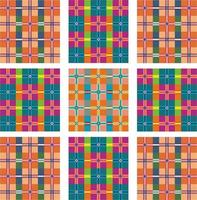 geometric square abstract background set collection vector