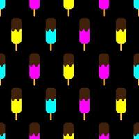 Ice cream seamless pattern. Vector illustration.