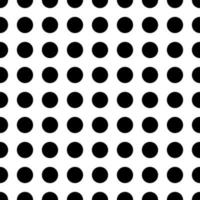 Seamless pattern. White background with black circles . Vector illustration.