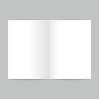 Blank open magazine template. Brochure mockup for your design vector