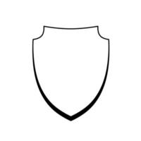 Black Shield security icon isolated on white background. Protection, safety, security concept. Firewall access privacy sign. vector