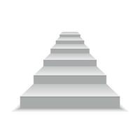 Ilustración de vector de escaleras blancas