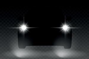 Ilustración de vector de luz de coche