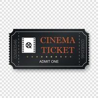 Cinema ticket vector illustration