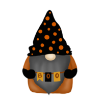 Halloween night gnome png