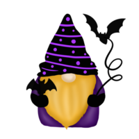 Halloween night gnome png