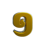 khmer numero 1 3d rendere mentale giallo png